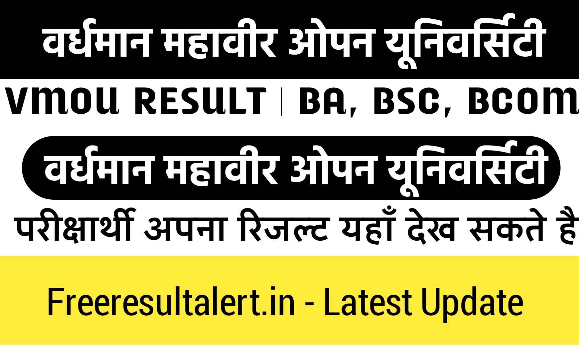 VMOU BA 1st Year Result 2020 