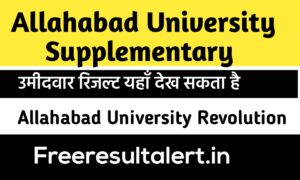 Allahabad University BA Supplementary Result 2019