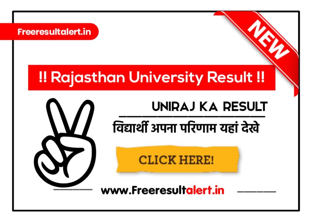 Rajasthan University Bsc Final Year Result 2022