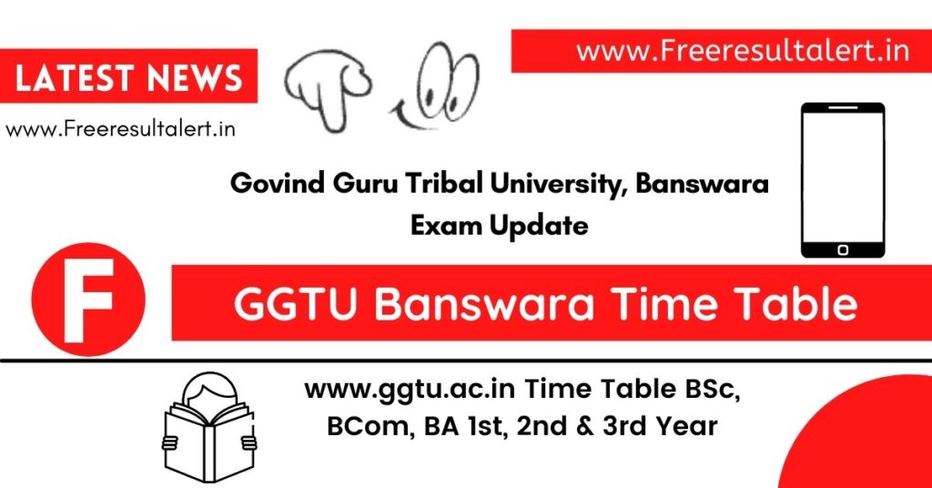 GGTU BA 2nd Year Time Table 2022