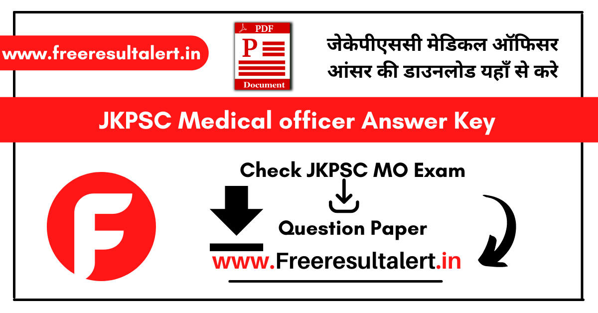 JKPSC Medical officer Answer Key 2022