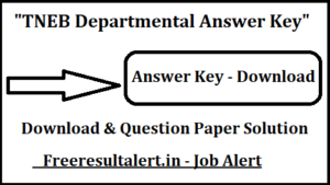 TNEB Departmental Test Answer Key 2019