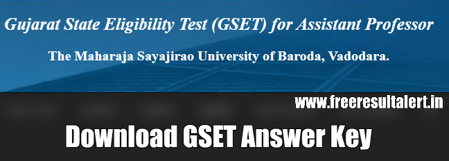 GSET Answer Key 2019