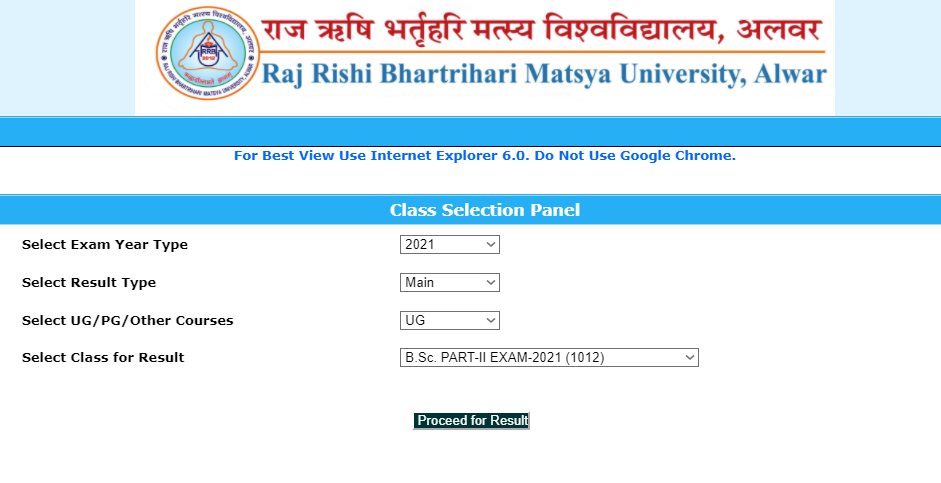 RRBMU Bsc Part 2 Result 2023 Name Wise