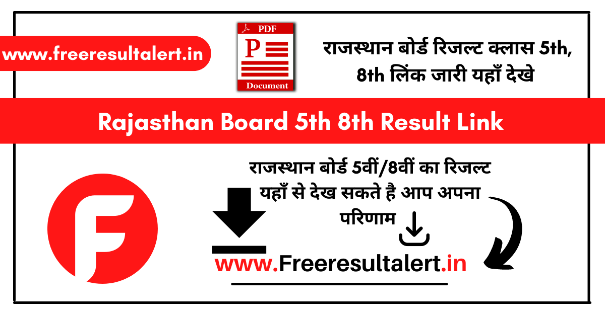 Rajasthan Board 5th 8th Result 2023