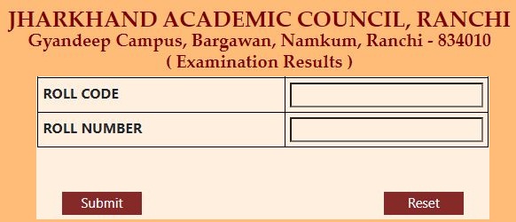 JAC 11th Class Result 2023 Name Wise