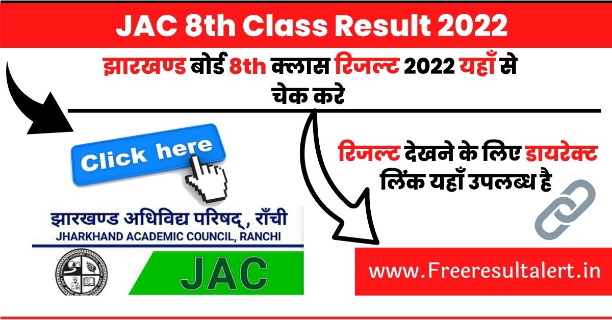 JAC 8th Class Result 2022