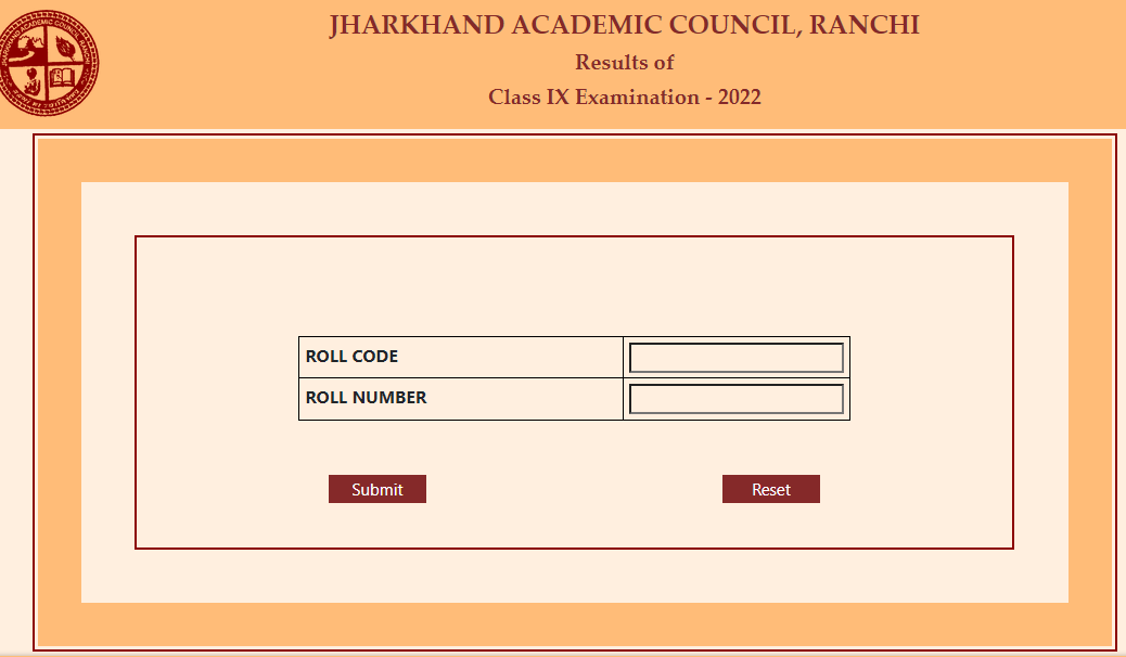 JAC 9th Class Result 2023 Name Wise