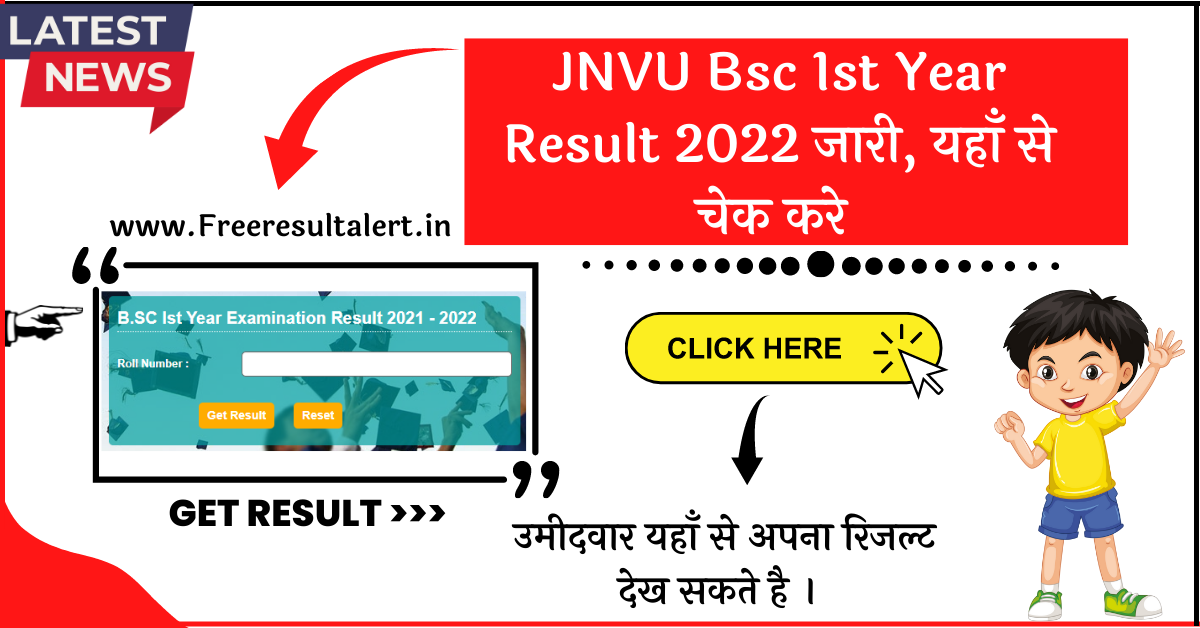 JNVU Bsc 1st Year Result 2022