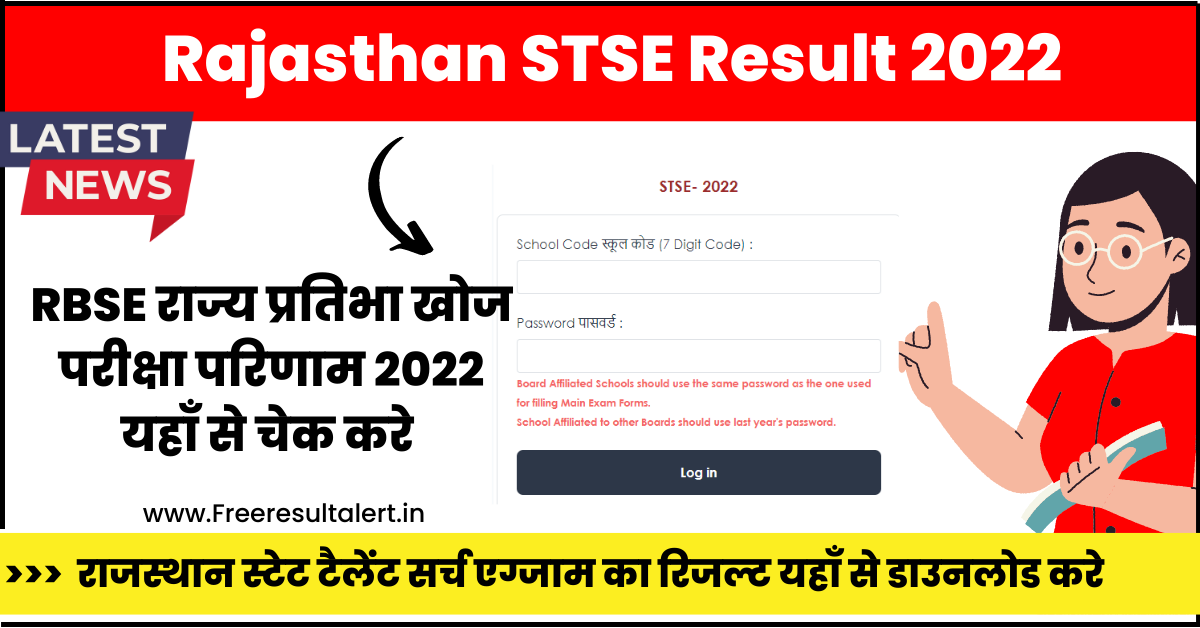 Rajasthan STSE Result 2022