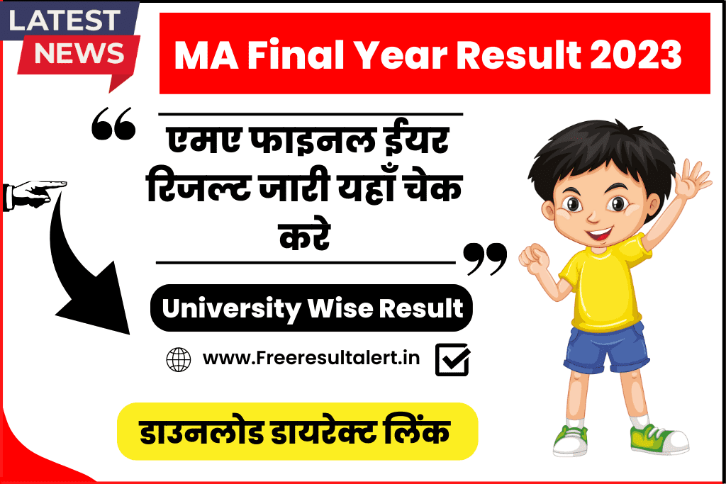 MA Final Year Result 2023