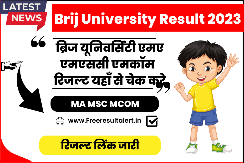 Brij University MA Final Year Result 2023
