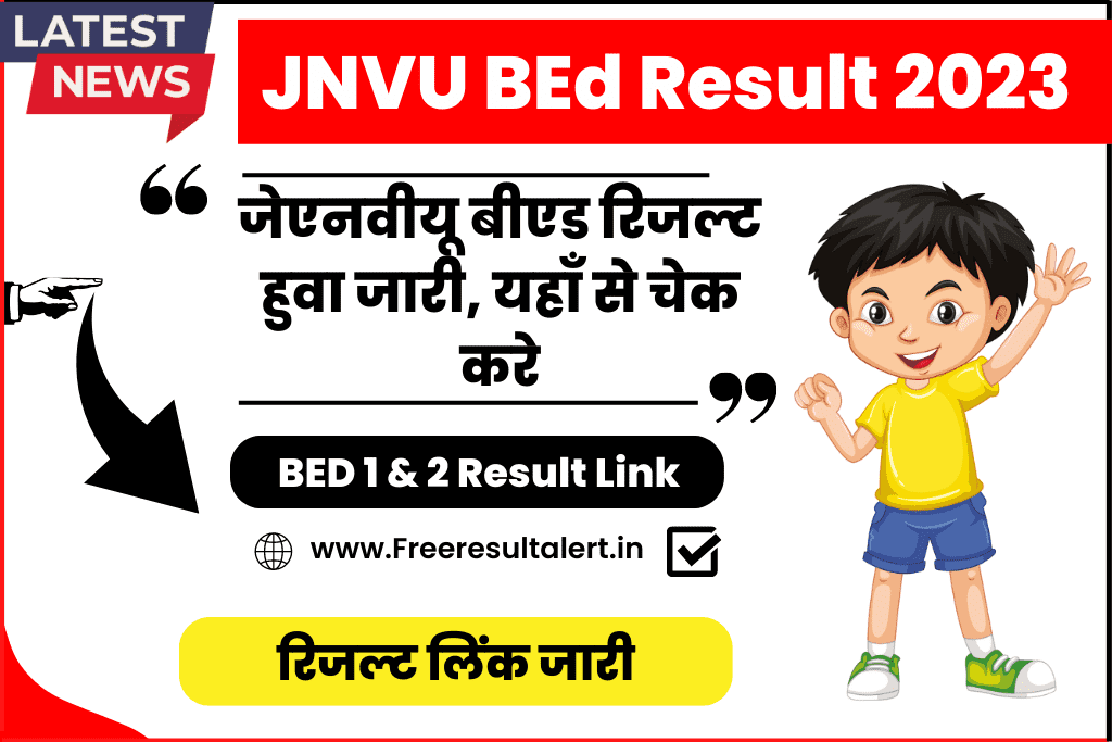JNVU BEd 2nd Year Result 2023 