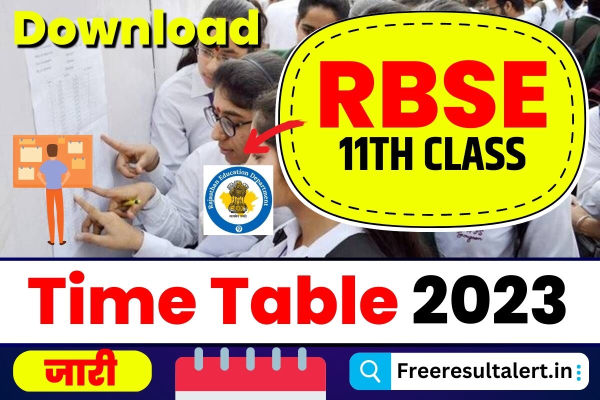 RBSE 11th Time Table 2024