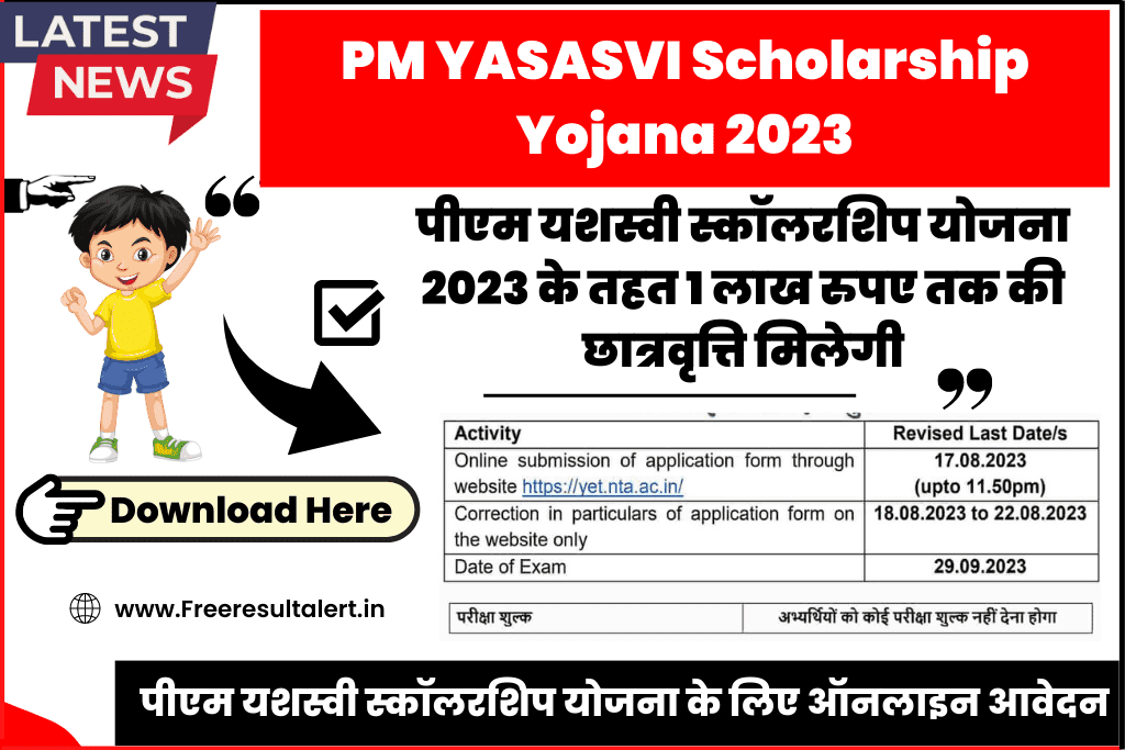 PM YASASVI Scholarship Yojana 2023 Overview