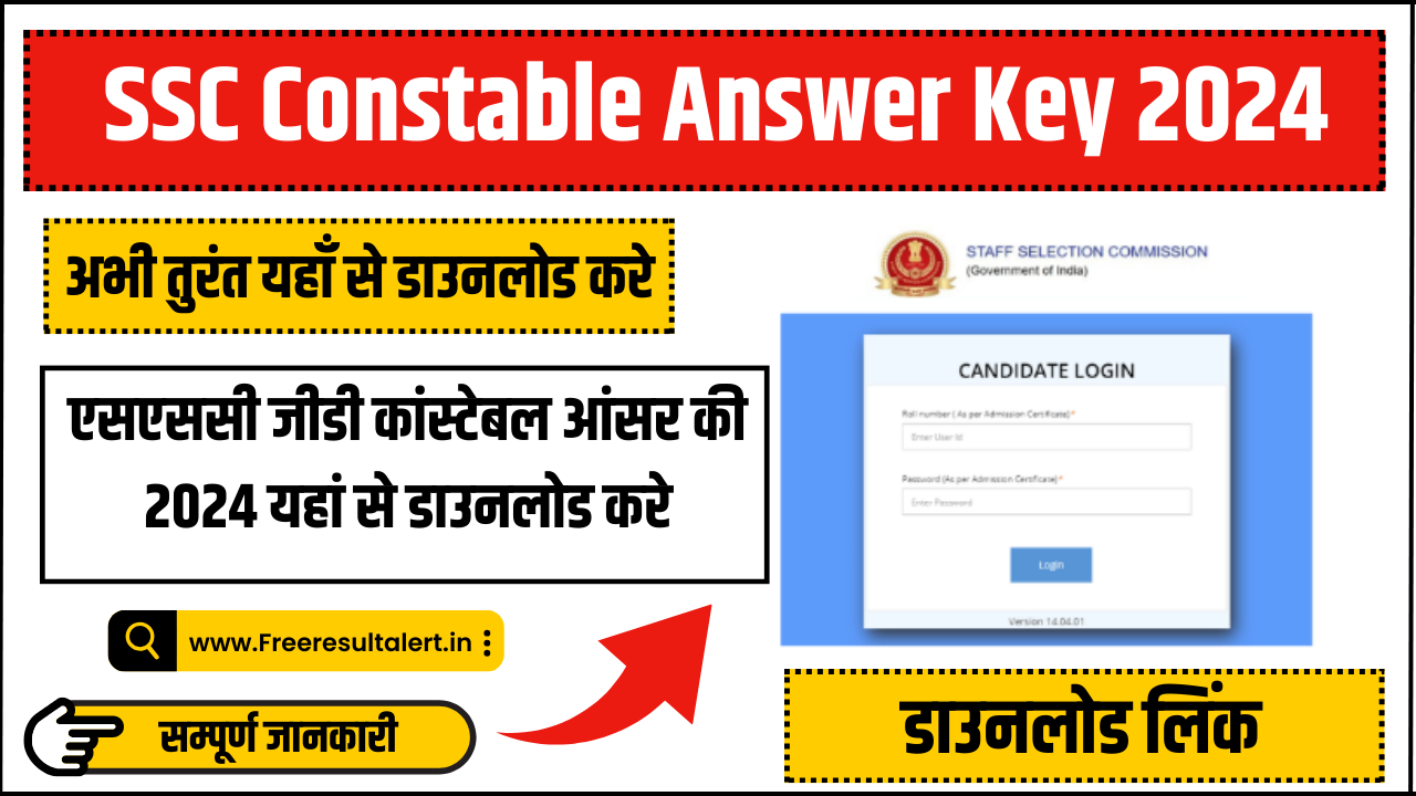 SSC Constable Answer Key 2024
