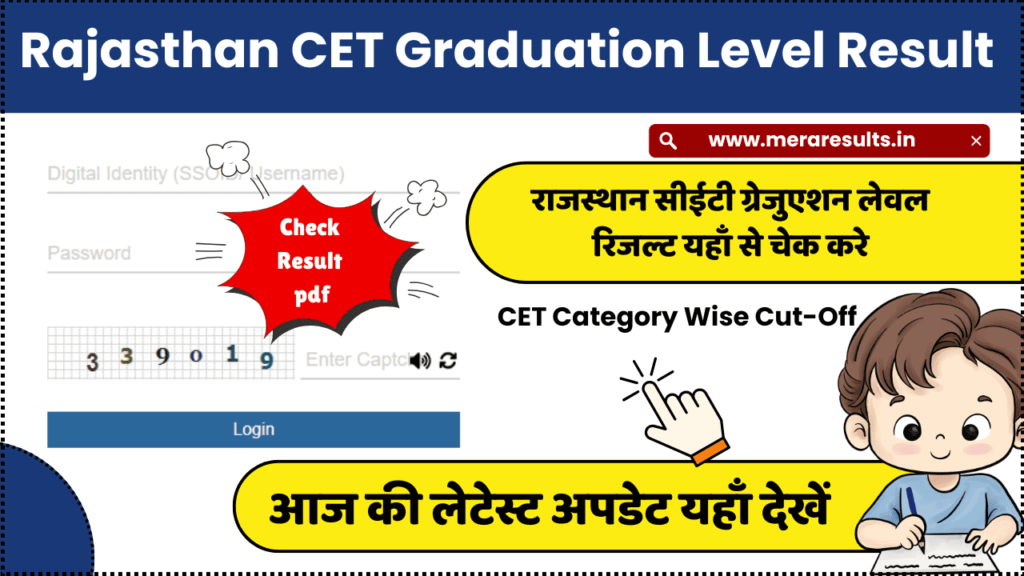 Rajasthan CET Graduation Level Result 2025 