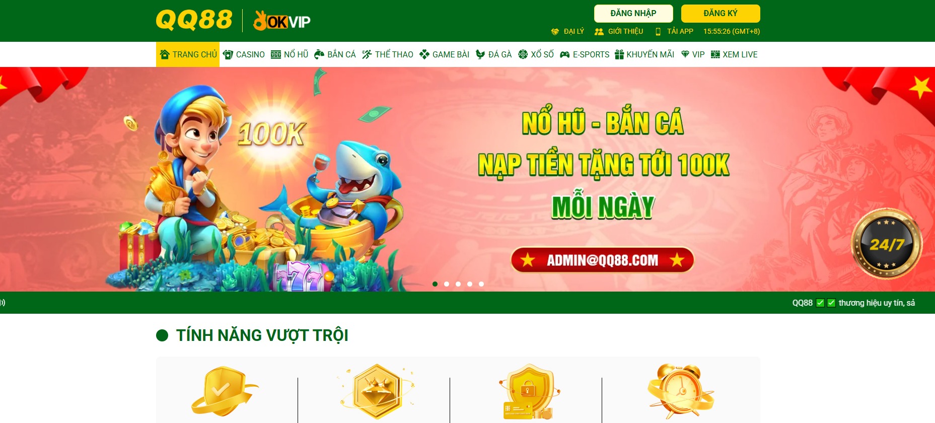 QQ88 – Trang Game Nổ Hũ Rút Tiền Mặt Xanh Chín